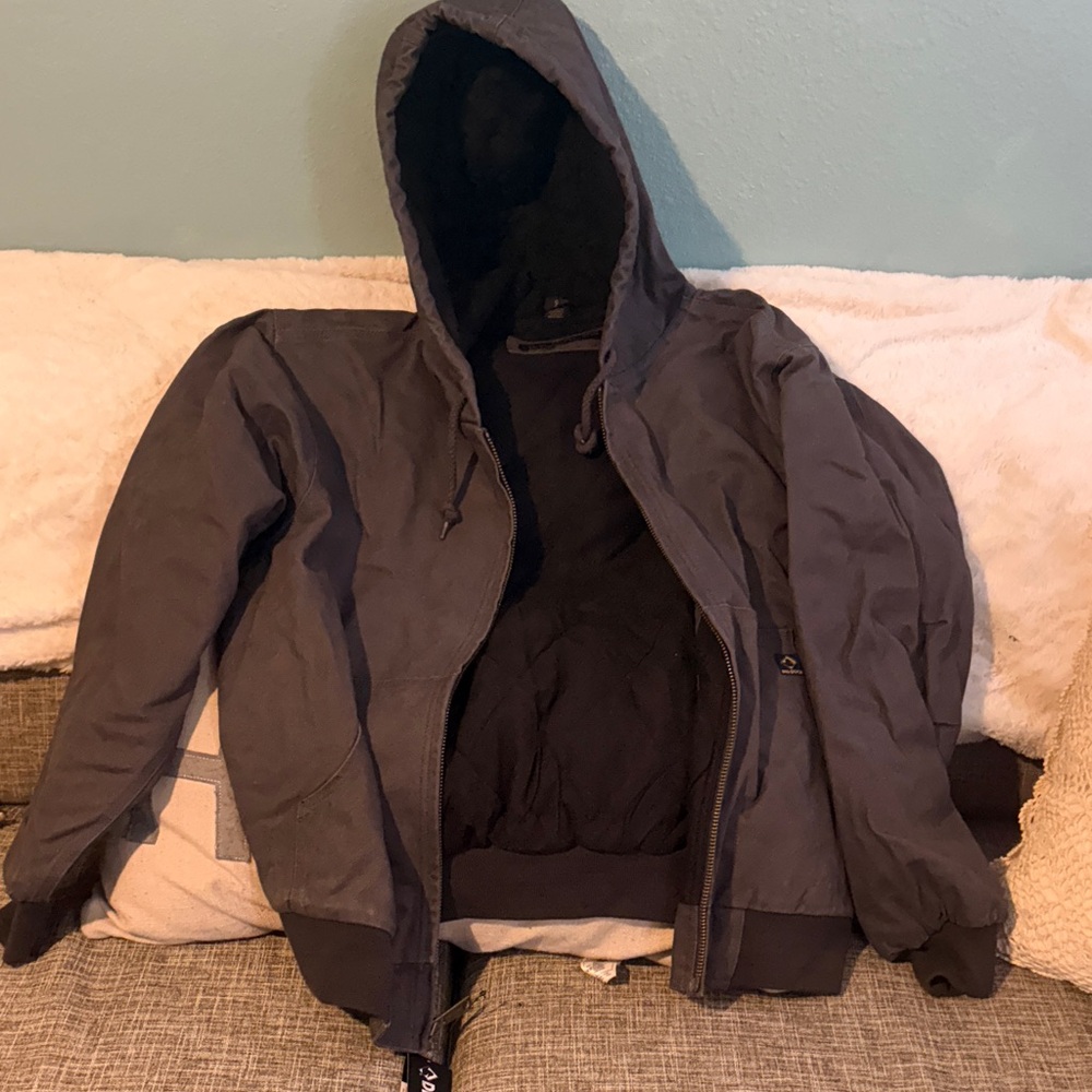 Men's Gray Hooded Jacket